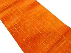 リサイクル　格子模様織出し名古屋帯